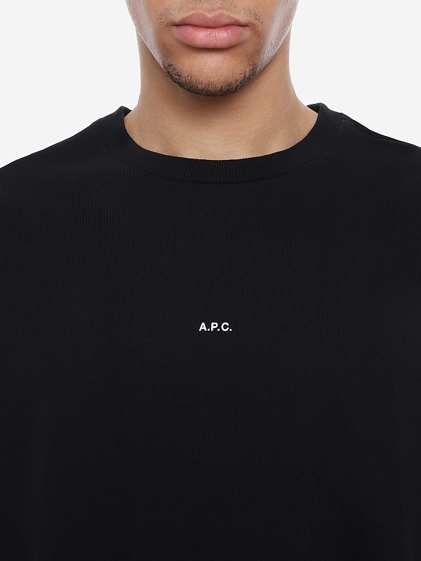 Футболка муж A.P.C. COHBW-H26386 TZC NOIR/BLANC - 5