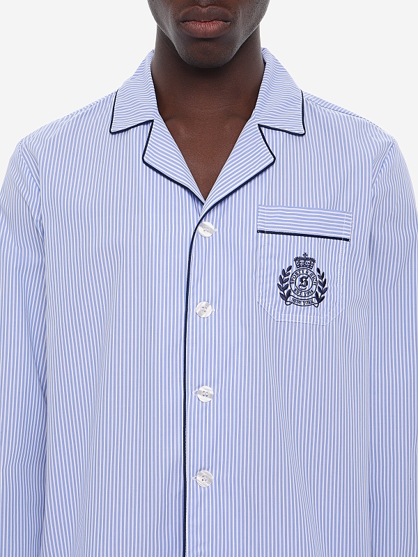 Рубашка муж Sporty & Rich SI02164243ST02 Blue Stripe - 4