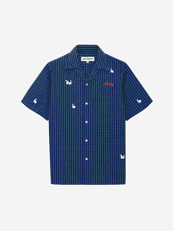 Рубашка муж Carne Bollente SS26SSS0202 Green Check - 0