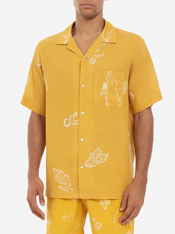 Рубашка муж Closed C84444-28S-PR 445 MANGO YELLOW - 2