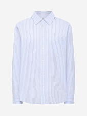 Рубашка жен DUNST UDSH6A104B2 SKY BLUE STRIPE