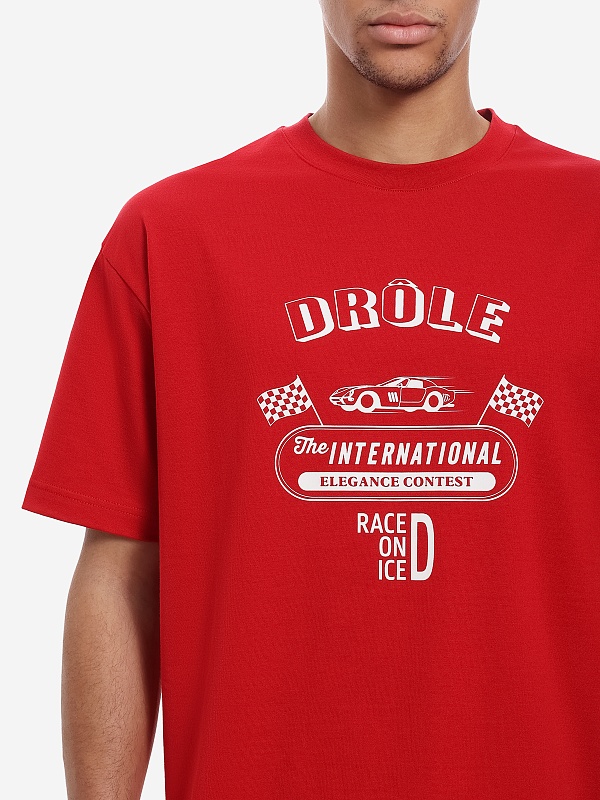 Футболка муж Drôle de Monsieur I-TS279-CO195-RD RED - 4