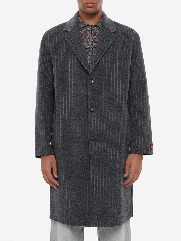 Пальто муж Drôle de Monsieur L-CT151-WO041-DGR DARK GREY - 3