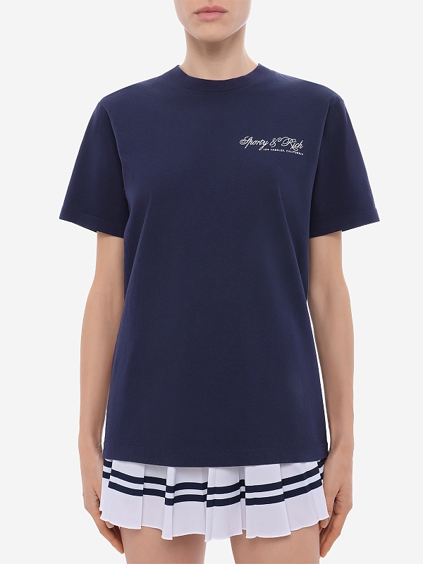 Футболка жен Sporty & Rich TO04365264BL106 Dark Navy - 3