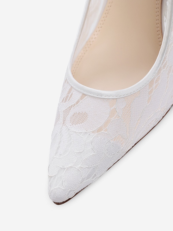 Туфли жен Black Suede Studio ICON BRIDAL GIA 100 | 100mm white - 3