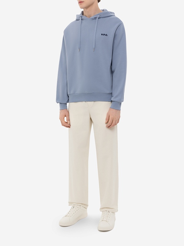 Худи муж A.P.C. COHGO-H27917 BLEU GRIS/DARK NAVY - 2