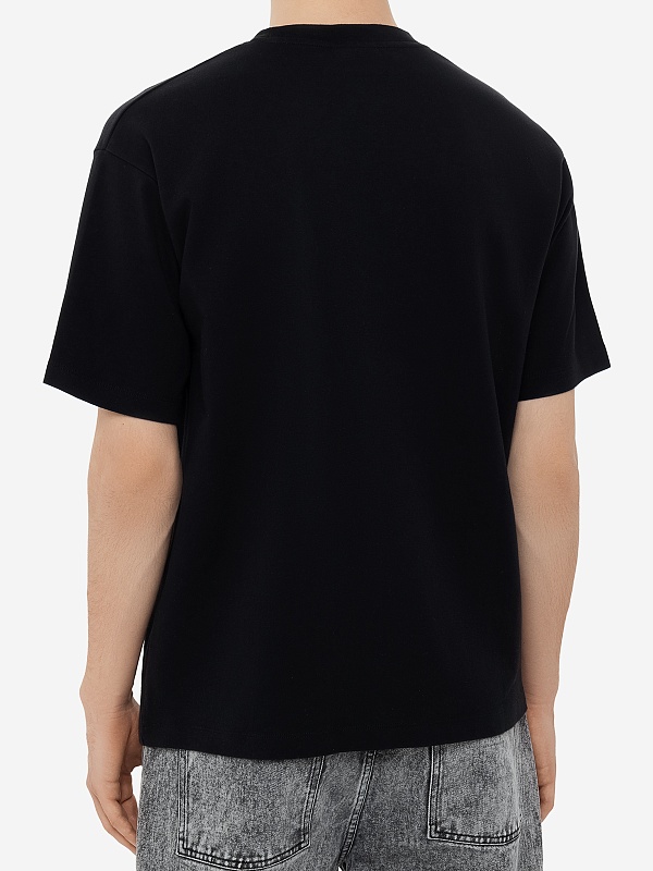 Футболка муж Drôle de Monsieur PERM-TS202-CO002-BL BLACK - 4