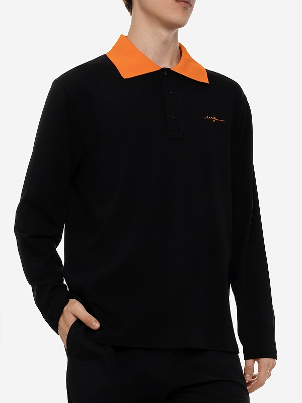 Поло с длинным рукавом муж MSGM 3640MM107 247016 99 - 3