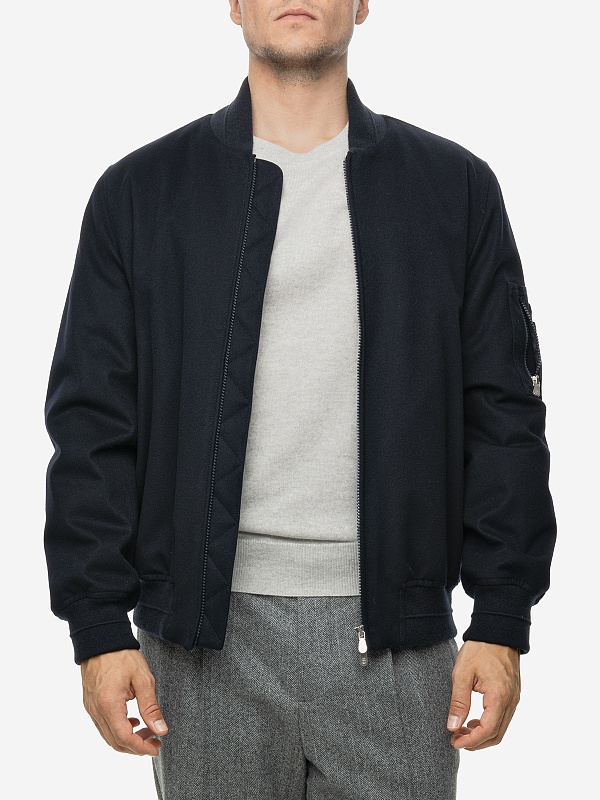 Бомбер муж Brunello Cucinelli MM4636474 NAVY - 2