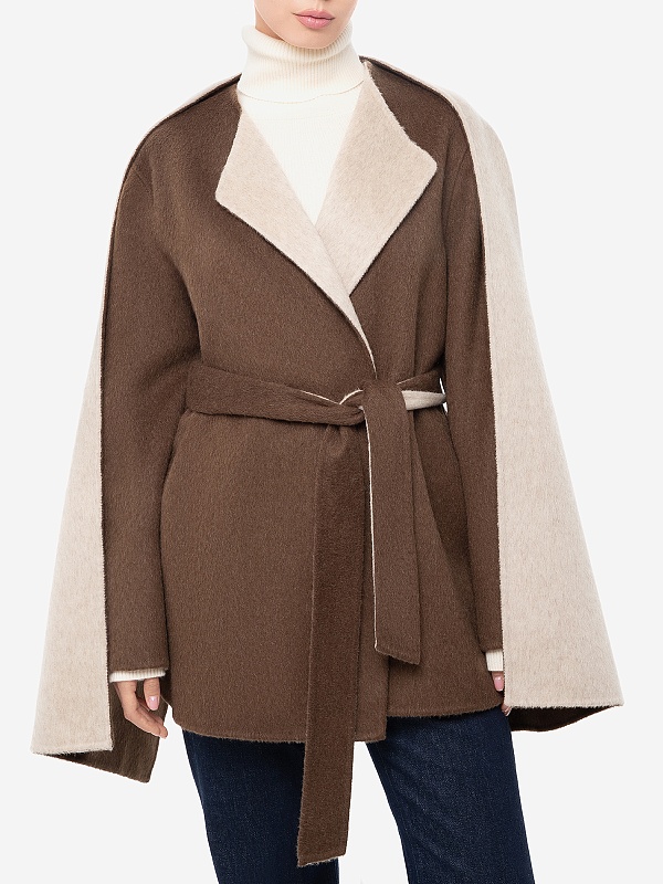 Полупальто жен P.A.R.O.S.H. D431785 808 FANTASIA MARRONE - 5