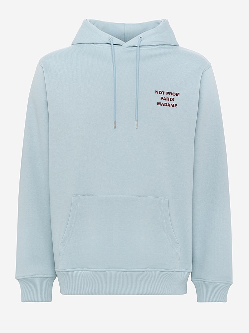 Худи муж Drôle de Monsieur G-HO162-CO127-LBE LIGHT BLUE - 0