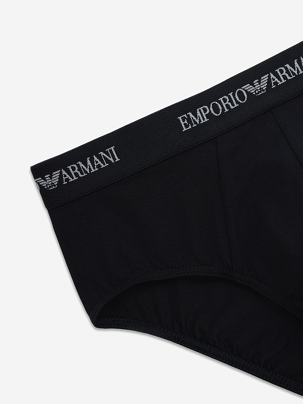 Набор (трусы 3 пары) муж Emporio Armani EM000258 AF14132 M0042 WHITE/AR.BLUE/BLACK - 5