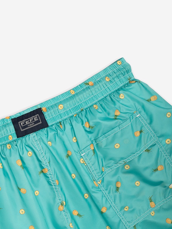 Плавки муж Fefe Napoli BPINEAP4 ANANAS TURCHESE - 4