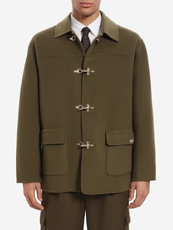 Пальто муж Drôle de Monsieur I-JT248-WO042-KK KAKI - 2