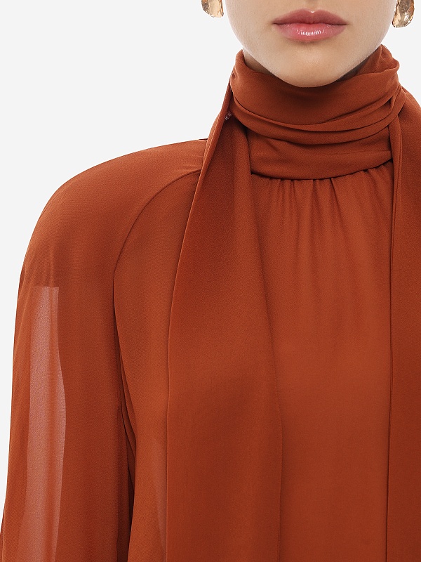 Блуза жен Rowen Rose TOP_RR496 Tan - 5