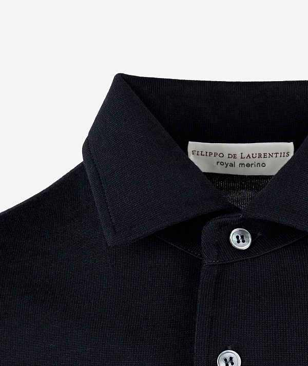 Поло с длинным рукавом муж Filippo De Laurentiis PL1MLPAR RM16R 890 NAVY NOTTE - 2