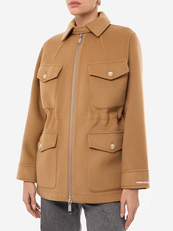 Полупальто жен MAX&CO 2626086033200 002 CAMEL DOUBLE - 4