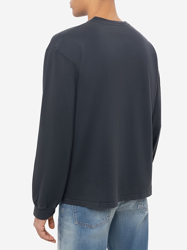 Футболка с длинным рукавом муж Carne Bollente AW25LT0104 Off-Black - 4