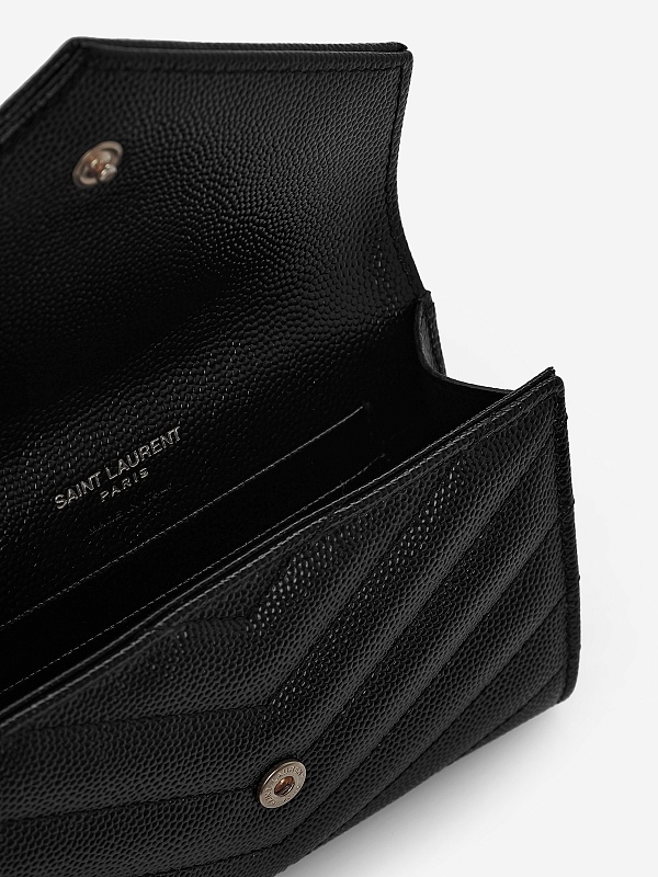 Кошелек жен Saint Laurent 414404/BOW011000 Nero - 3