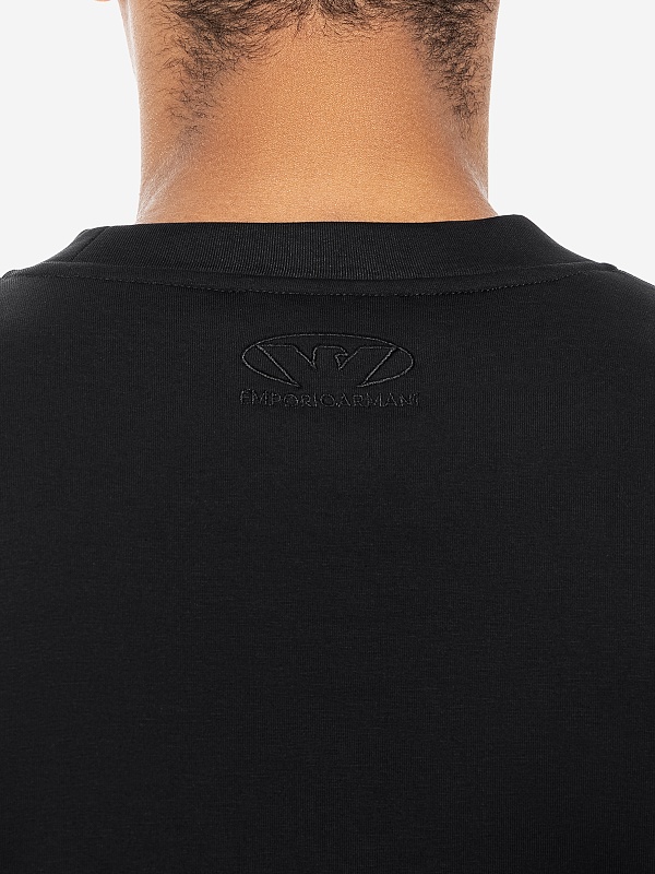 Толстовка муж Emporio Armani 3D1M64 1JHSZ 0999 NERO - 5