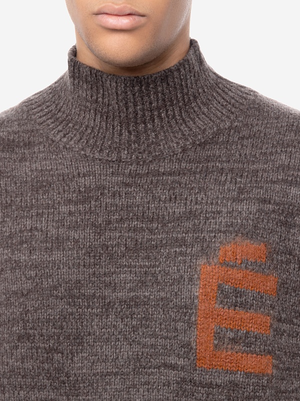 Свитер муж Etudes Studio H25MMKNI611-70 DK BROWN - 4