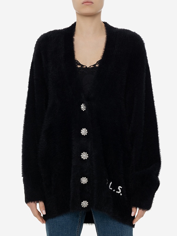 Кардиган жен Philosophy Di Lorenzo Serafini 0926 5703 A0555 Black - 3