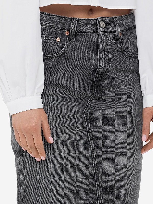 Юбка жен MM6 S52ME0014 S30652 900 - 5