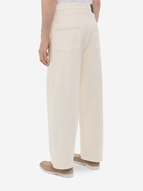 Джинсы муж Drôle de Monsieur G-BP168-CO188-OW OFF WHITE - 3