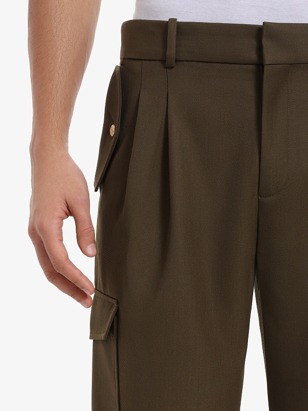 Брюки муж Drôle de Monsieur I-BP195-PL144-KK KAKI - 4