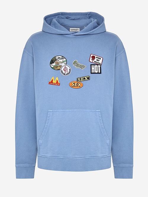 Худи муж Carne Bollente AW25H0101 Off-Blue - 0