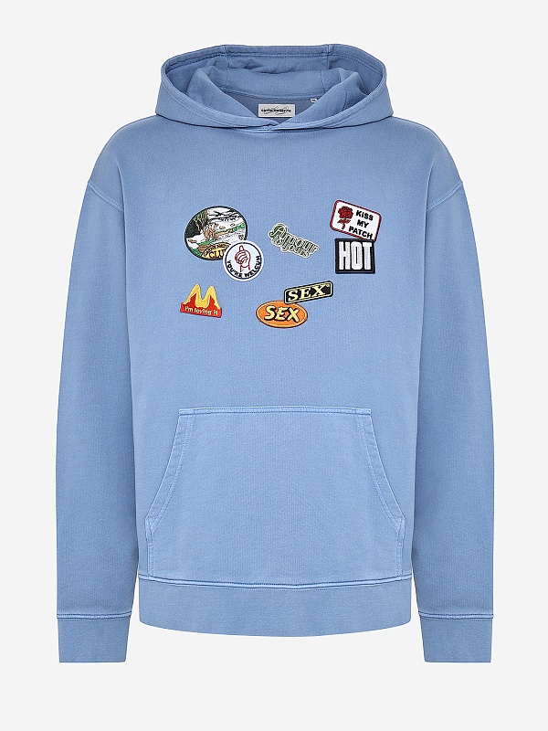 Худи муж Carne Bollente AW25H0101 Off-Blue - 0