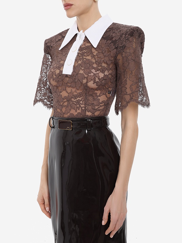 Боди жен Rowen Rose TOP_RR460 Brown - 2