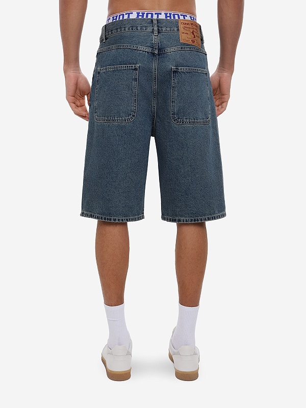 Шорты муж Carne Bollente SS26SH0101 Off-Blue - 4