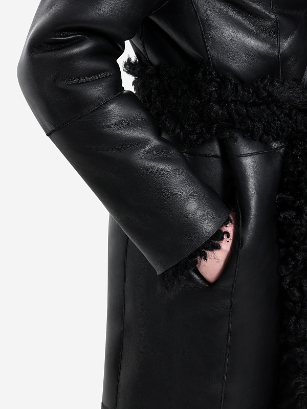 Дубленка жен Burka TG-1454FP/125BU Черный - 5