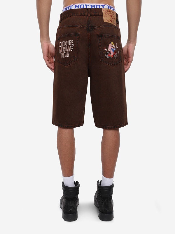 Шорты муж Carne Bollente SS26SH0202 Off-Brown - 4