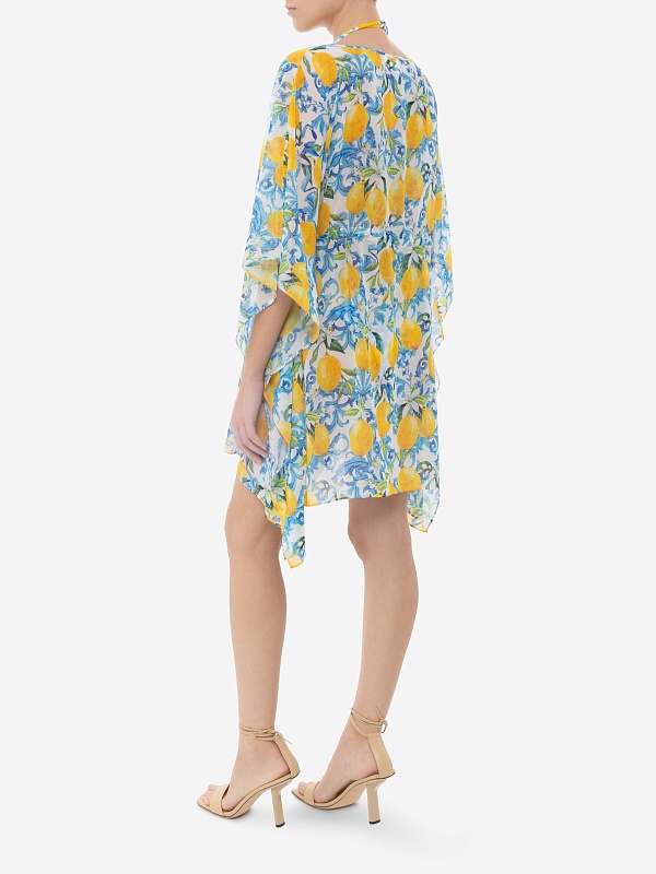 Туника жен MC2 Saint Barth IRI0001 06562H GEORGETTE BAROQUE LEMON 01 - 1