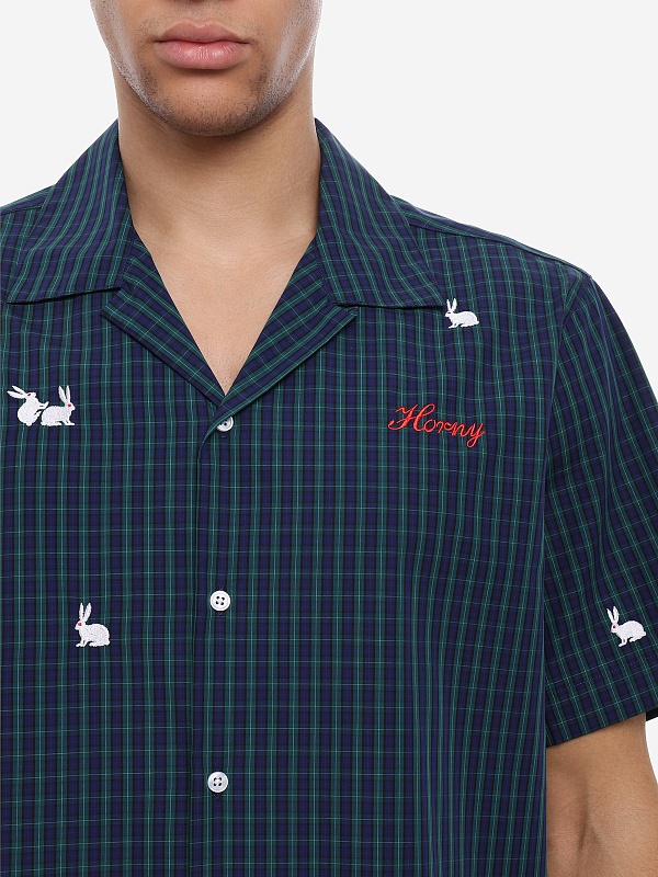 Рубашка муж Carne Bollente SS26SSS0202 Green Check - 5