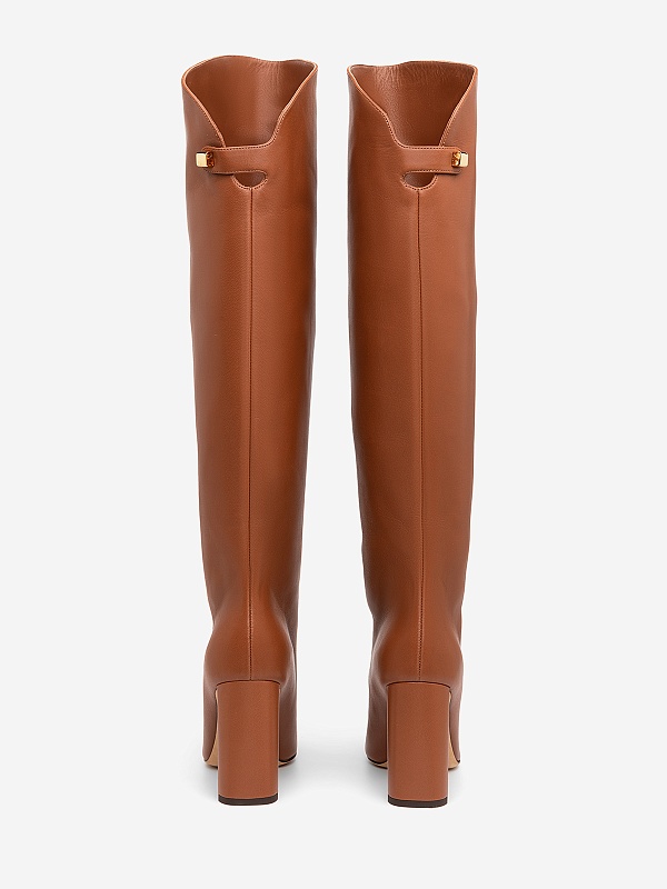 Сапоги (каблук) жен MAISON SKORPIOS Q1W8013-0012 Brandy - 4