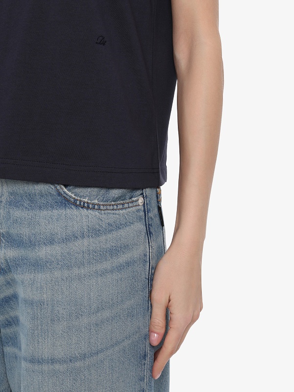 Футболка жен DUNST UDTS6A112N2 NAVY - 4