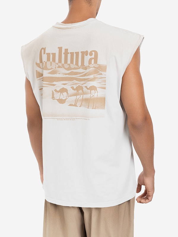 Майка муж CULTURA S25CULT_A012 DIRTY WHITE - 3
