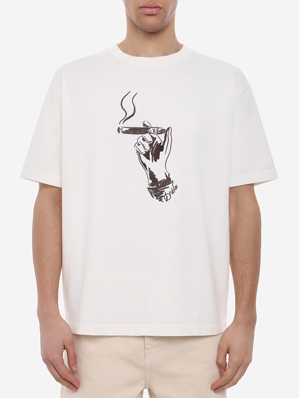 Футболка муж Drôle de Monsieur K-TS314-CO248-OW OFF WHITE - 3