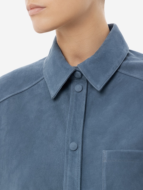 Рубашка жен Burka an-2416 Синий - 5