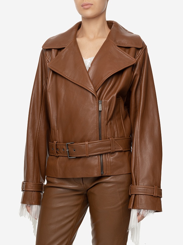 Куртка кожаная жен Alberta Ferretti 3702 6675 A0099 - 3