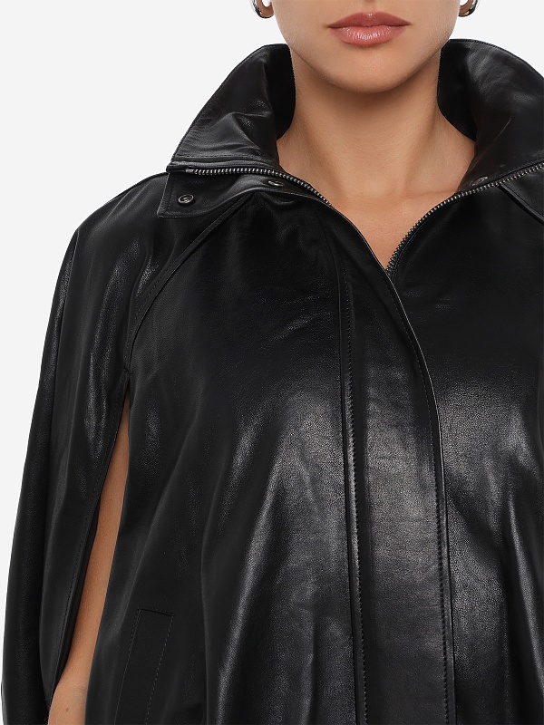 Куртка кожаная жен Simkhai 426-6070-LE BLACK - 5