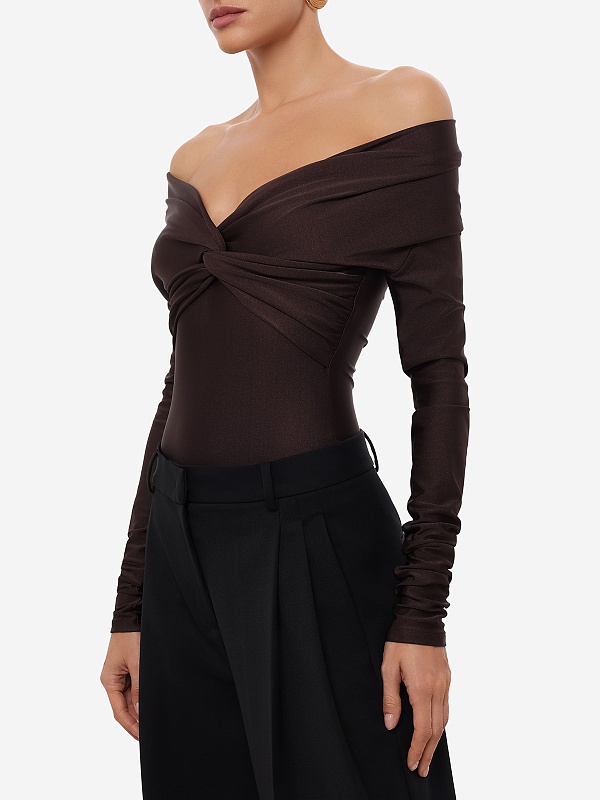 Боди жен THE ANDAMANE T200714A TJP062 DARK BROWN - 3