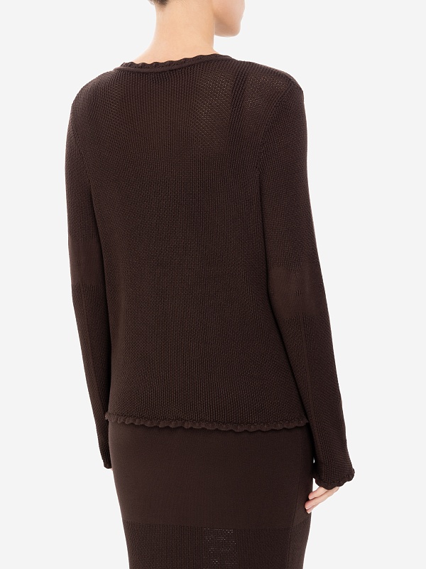 Кардиган жен Burka kn25-k001 Шоколадный - 3