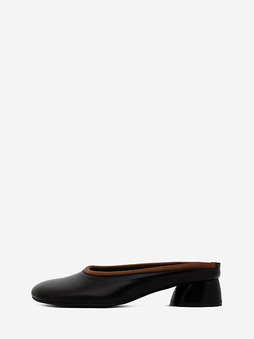 Мюли (каблук) жен POEVE LH14 LH14 Pathos Mogano 10120+Porto Cuir - 0