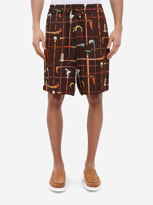 Шорты муж Drôle de Monsieur K-BS158-VI033-BN BROWN - 3