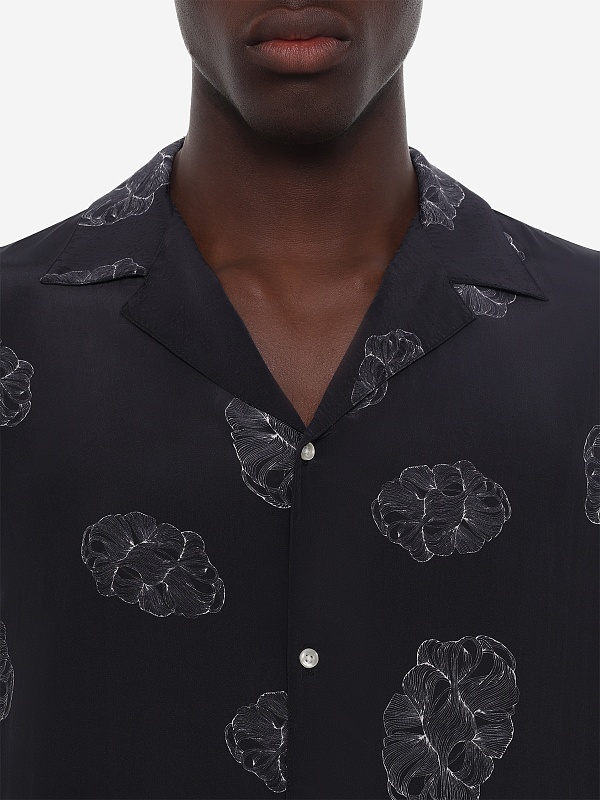 Рубашка муж Officine Generale S26MSHI031 BLACK/CREAM - 5