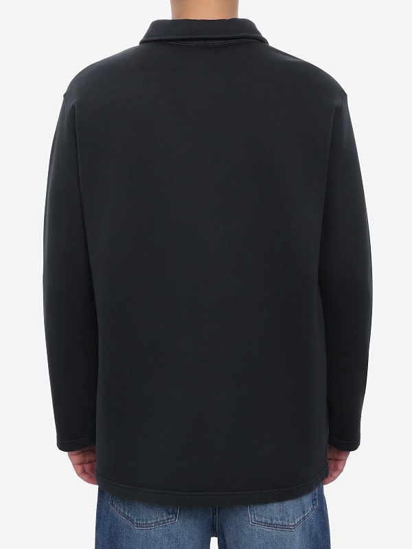 Поло с длинным рукавом муж A.P.C. COHMC-M37002 LZZ BLACK - 4